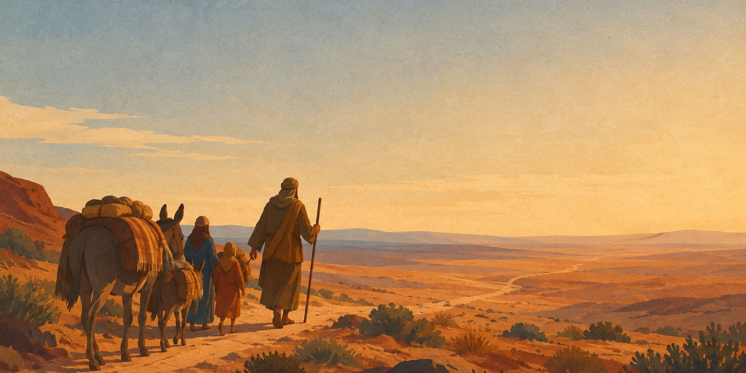 Go where? God doesn’t say.